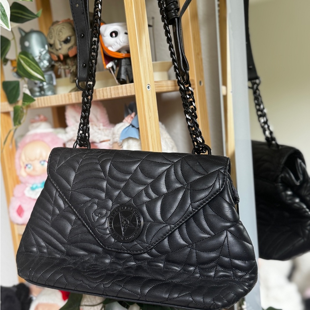Blackcraft Charlotte Quilted Shoulder Bag with Chain Strap